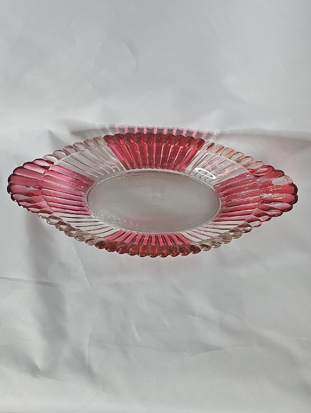 VintagePink Ribbed Jennette Serving Dish